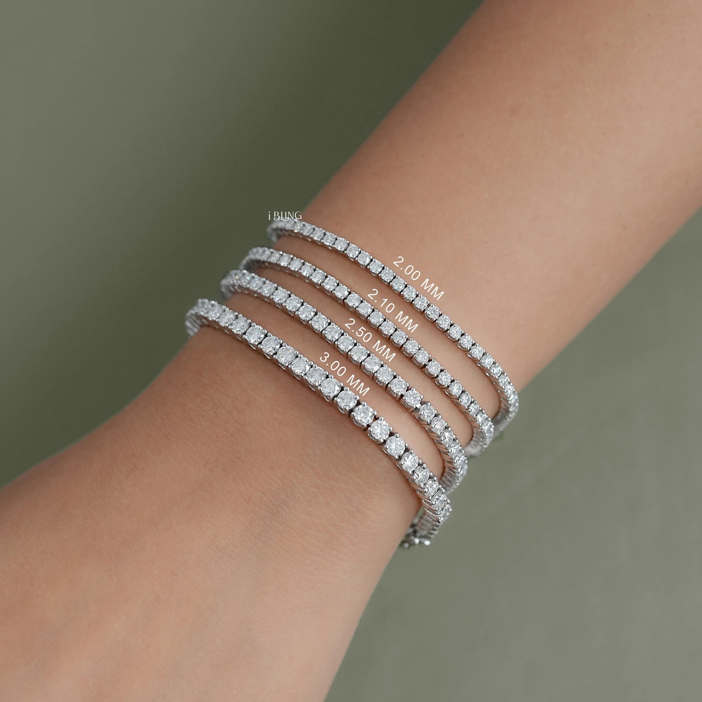 Round Moissanite Tennis Bracelet