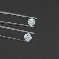 Old Mine Square Cushion CVD Diamond Matching Pair