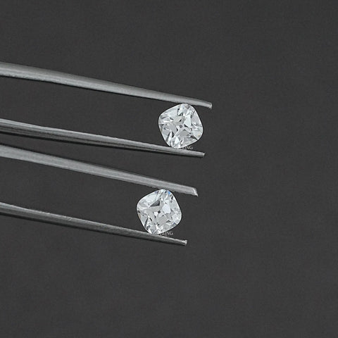 Old Mine Square Cushion CVD Diamond Matching Pair