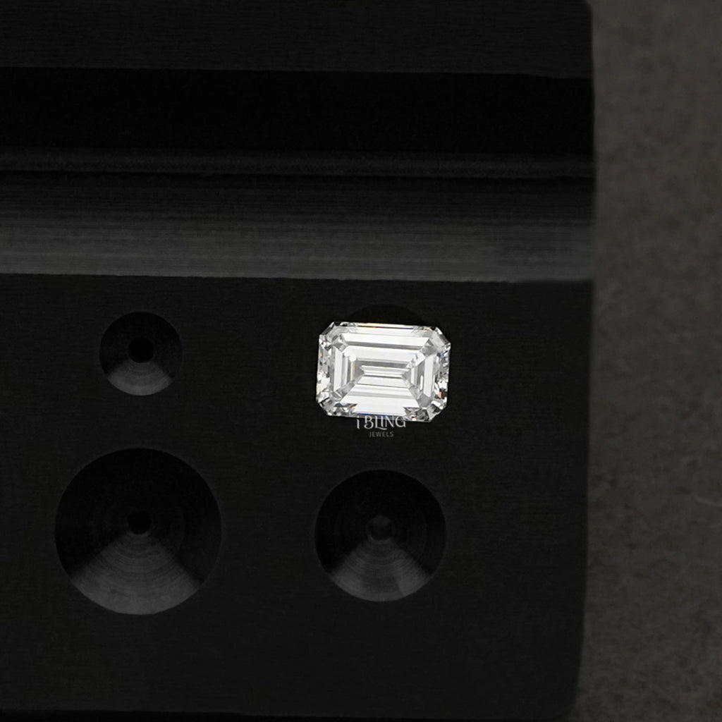 IGI Certified Emerald Cut Lab Grown Diamond