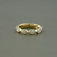 Marquise Lab Grown Diamond East West Bezel Set Band