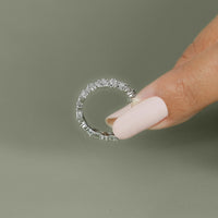 Marquise And Round Diamond Eternity Wedding Band