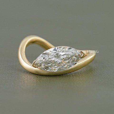 Marquise Diamond  Solitaire Engagement Ring