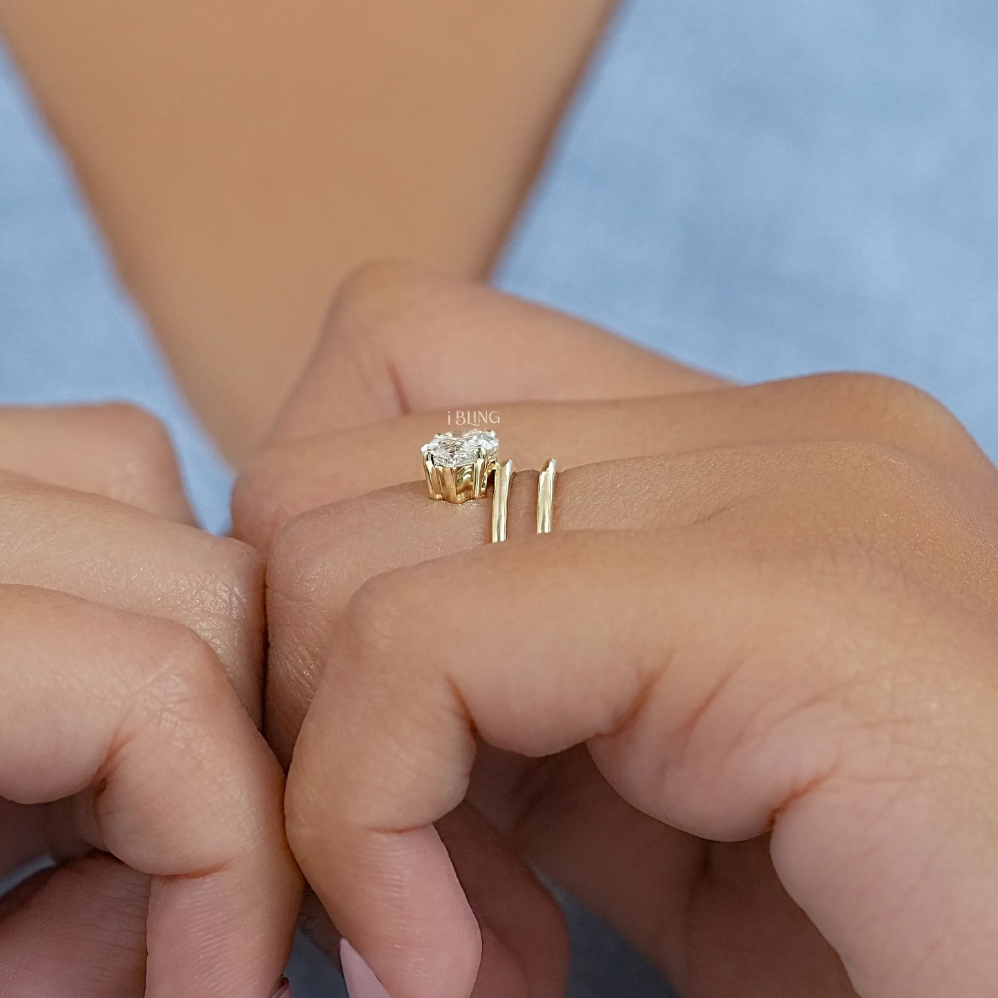 Marquise Cut Diamond Spiral Ring