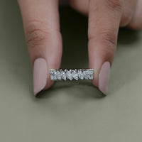 Marquise Cut Lab Diamond Full Eternity Band