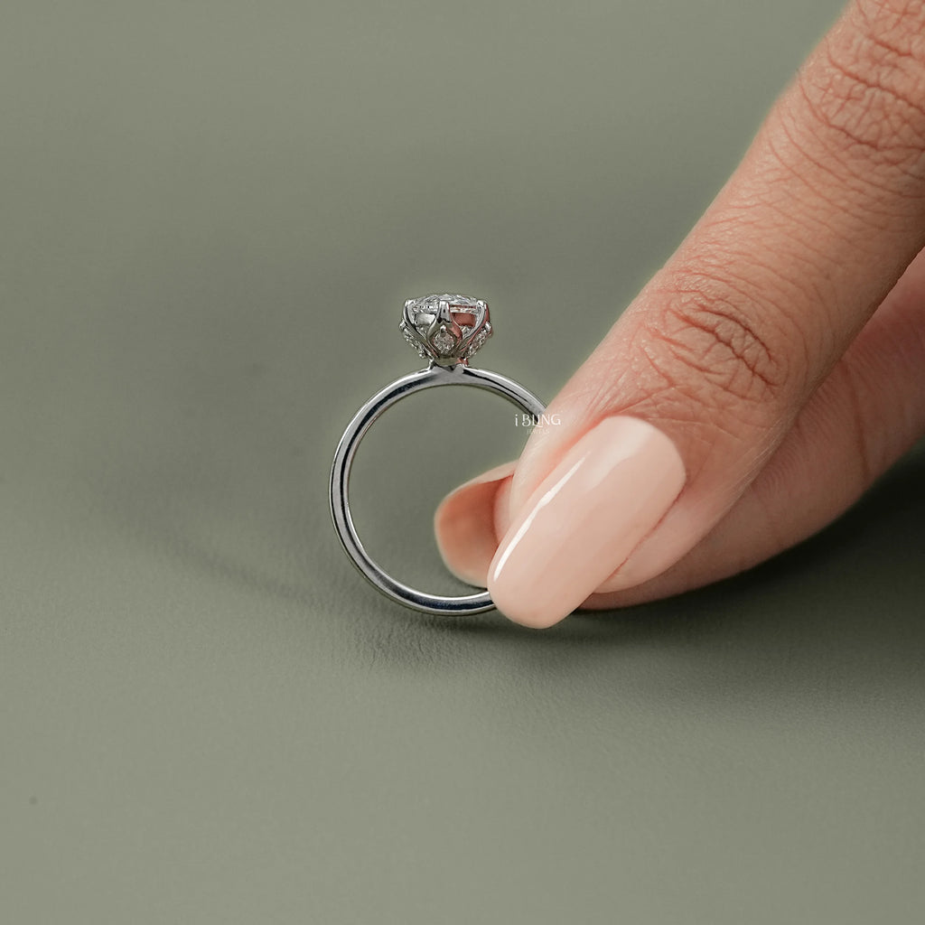 Marquise Cut Lab Grown Diamond Solitaire Ring