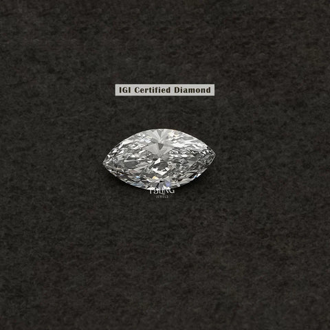 IGI Certified Marquise Lab Grown Diamond Loose