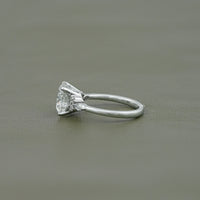 Marquise Side Cluster Diamond Engagement Ring