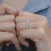 Marquise Cut Lab Diamond Full Eternity Band