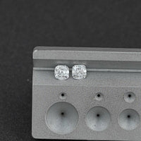 Old Mine Square Cushion CVD Diamond Matching Pair