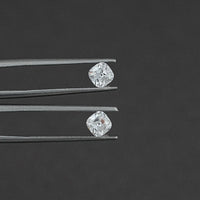 Old Mine Square Cushion CVD Diamond Matching Pair