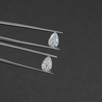 Old Mine Pear Cut CVD Diamond Matching Pair