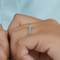 Round Cut Lab Diamond Pave Set Men's Band