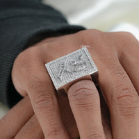 Baguette Cut Lab Grown Diamond Men's Band