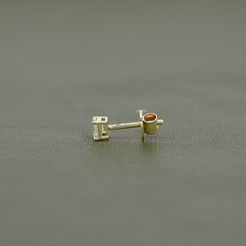 Asscher Cut Lab Grown Diamond Stud Earrings