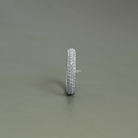 Micro Pave Diamond Eternity Band