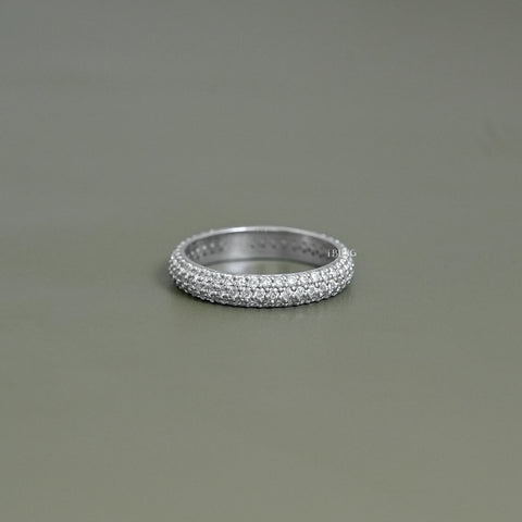 Micro Pave Diamond Eternity Band
