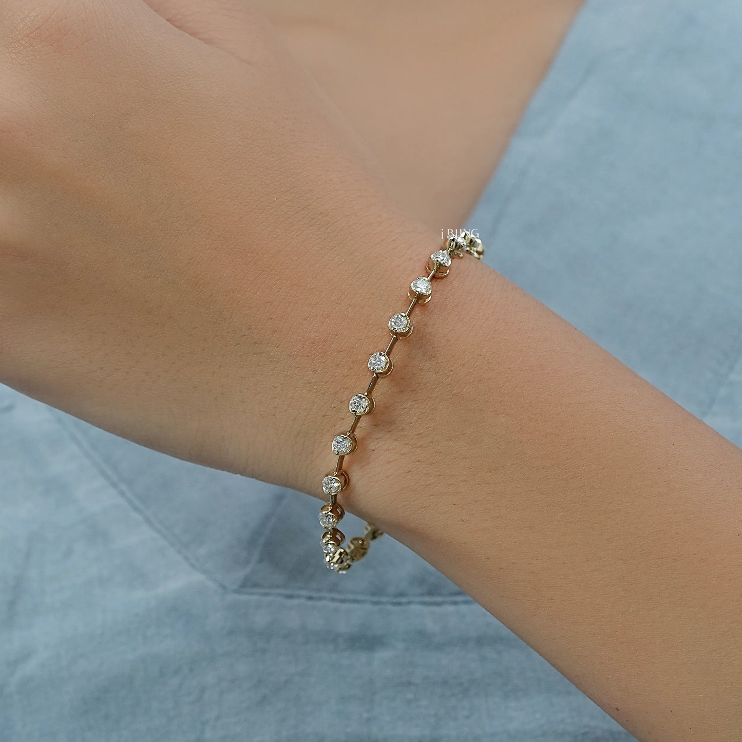 Round Cut Lab Grown Diamond Tennis Bracelet Tennis Bracelet