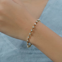Round Cut Lab Grown Diamond Tennis Bracelet