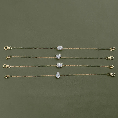 Solitaire Lab Diamond Chain Bracelet