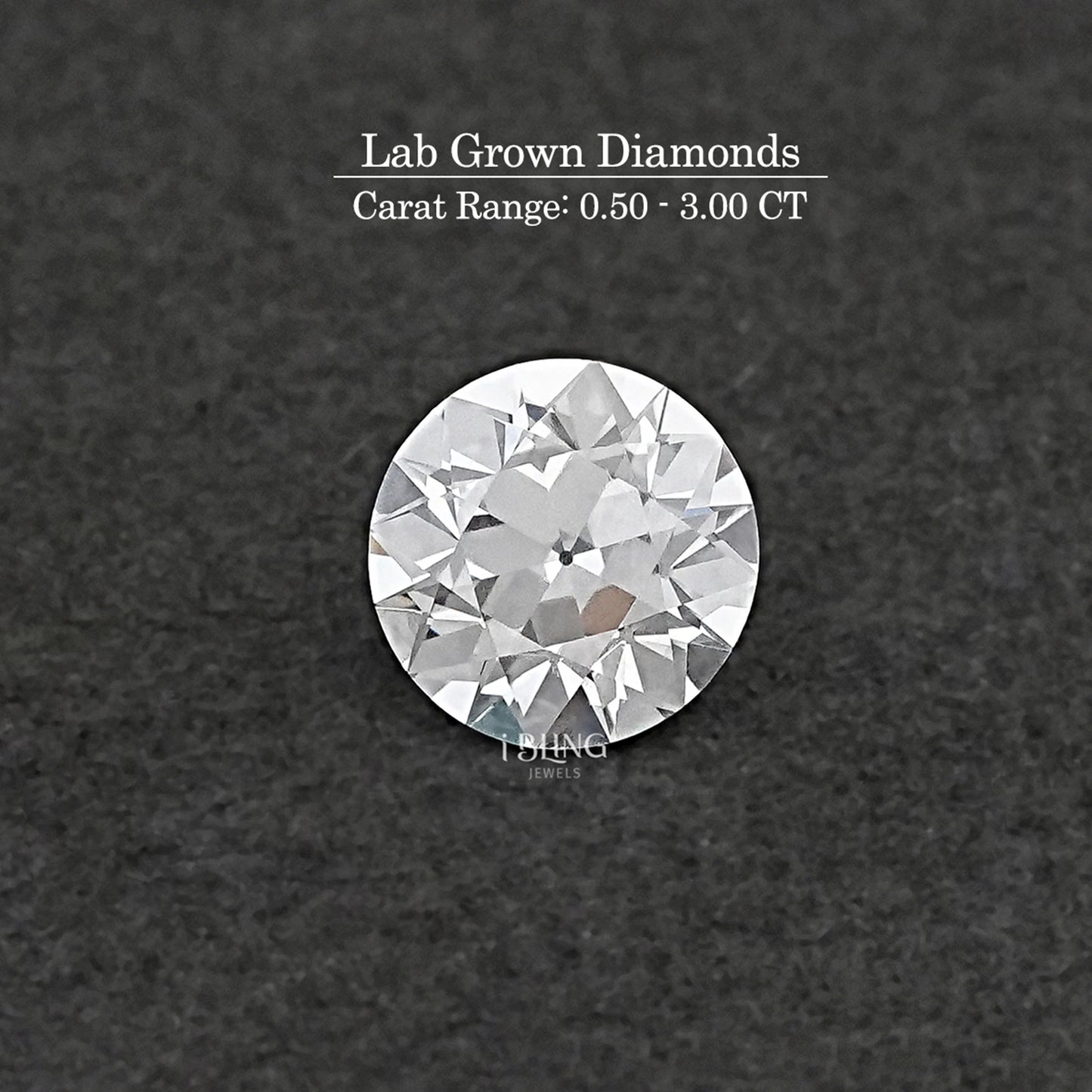 Old European Round Lab Grown Diamond Old Cut