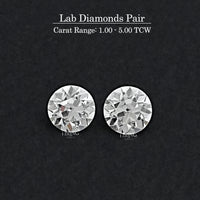 Old European Round Lab Grown Diamond Matching Pair
