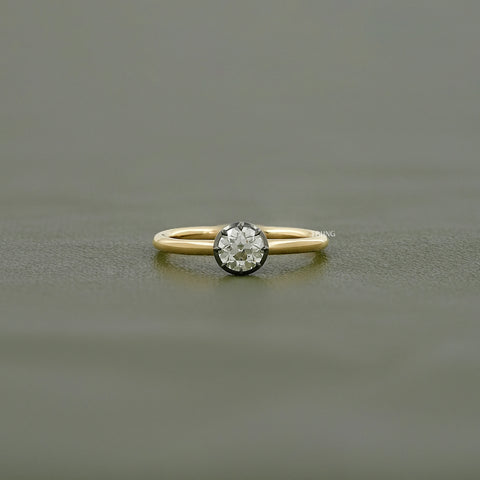 Old European Round Cut Solitaire Engagement Ring