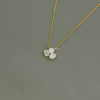 Three Stone Lab Grown Diamond Necklace
