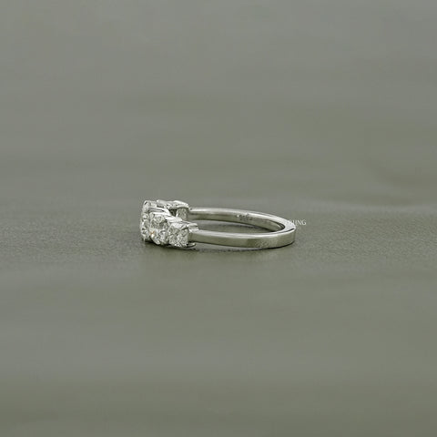 Cushion & Round Lab Grown Diamond Five Stone Ring