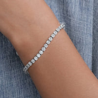 Round Cut Lab Grown Diamond Bracelet For Women – 3.50 MM