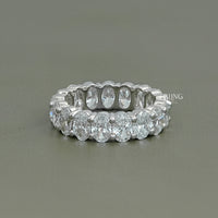 Oval Lab Grown Diamond Wedding Band