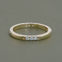Round Cut Lab Diamond Distance Band