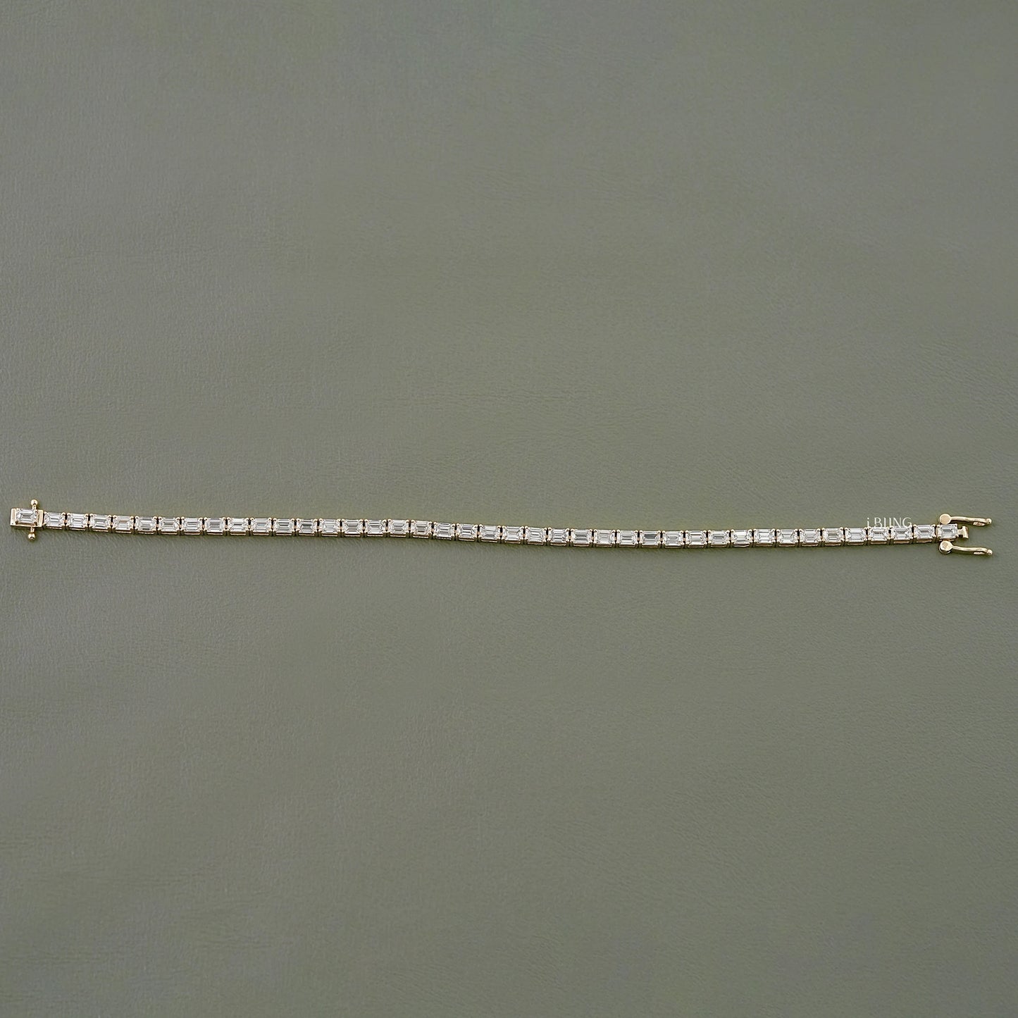 Emerald Lab Diamond Tennis Bracelet