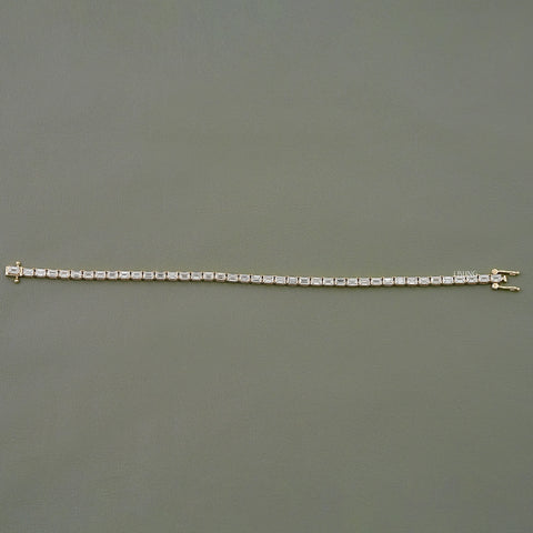 Emerald Lab Diamond Tennis Bracelet