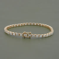 Emerald Lab Diamond Tennis Bracelet