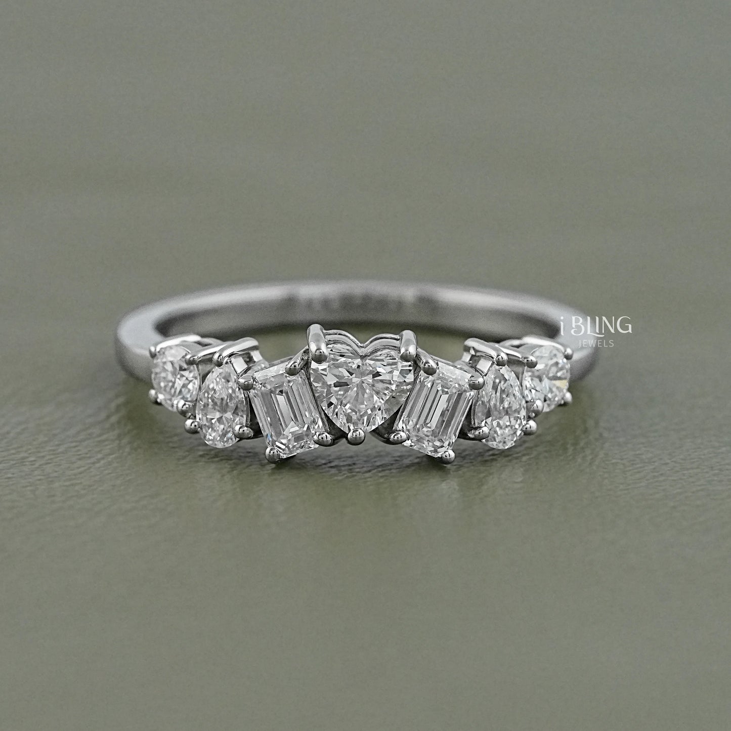 Multi Shape Lab Diamond Cluster Band