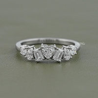 Multi Shape Lab Diamond Cluster Band