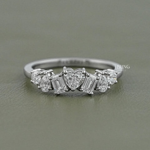 Multi Shape Lab Diamond Cluster Band