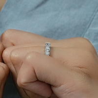Round Lab Grown Diamond Eternity Wedding Band