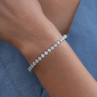 3.80 MM Round Lab Diamond Tennis Bracelet