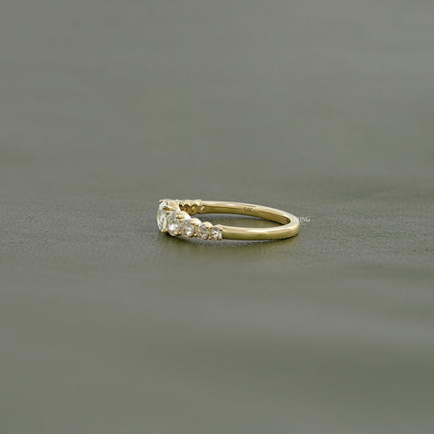 Graduate Setting Rose Cut Round Engagement Ring