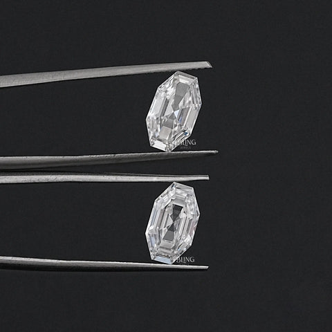 Step Cut Octagon Lab Diamond Matching Pair