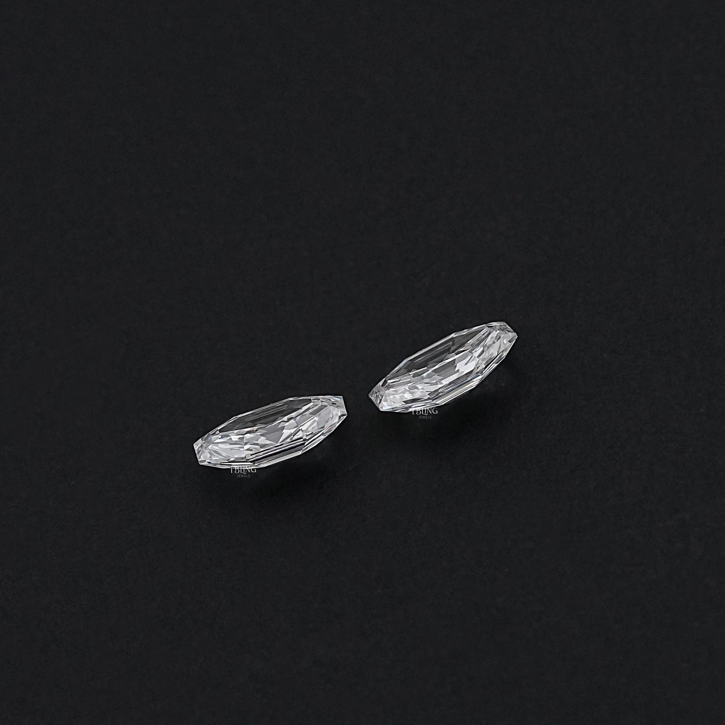 Step Cut Octagon Lab Diamond Matching Pair