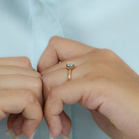 Old European Round Cut Solitaire Engagement Ring