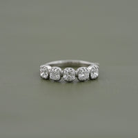 Old Mine Cushion Cut Five Stone Ring