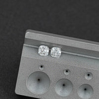 Old Mine Square Cushion CVD Diamond Matching Pair