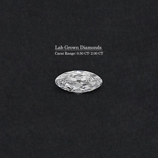 Old Mine Moval Cut Lab Loose Diamond Old Cut