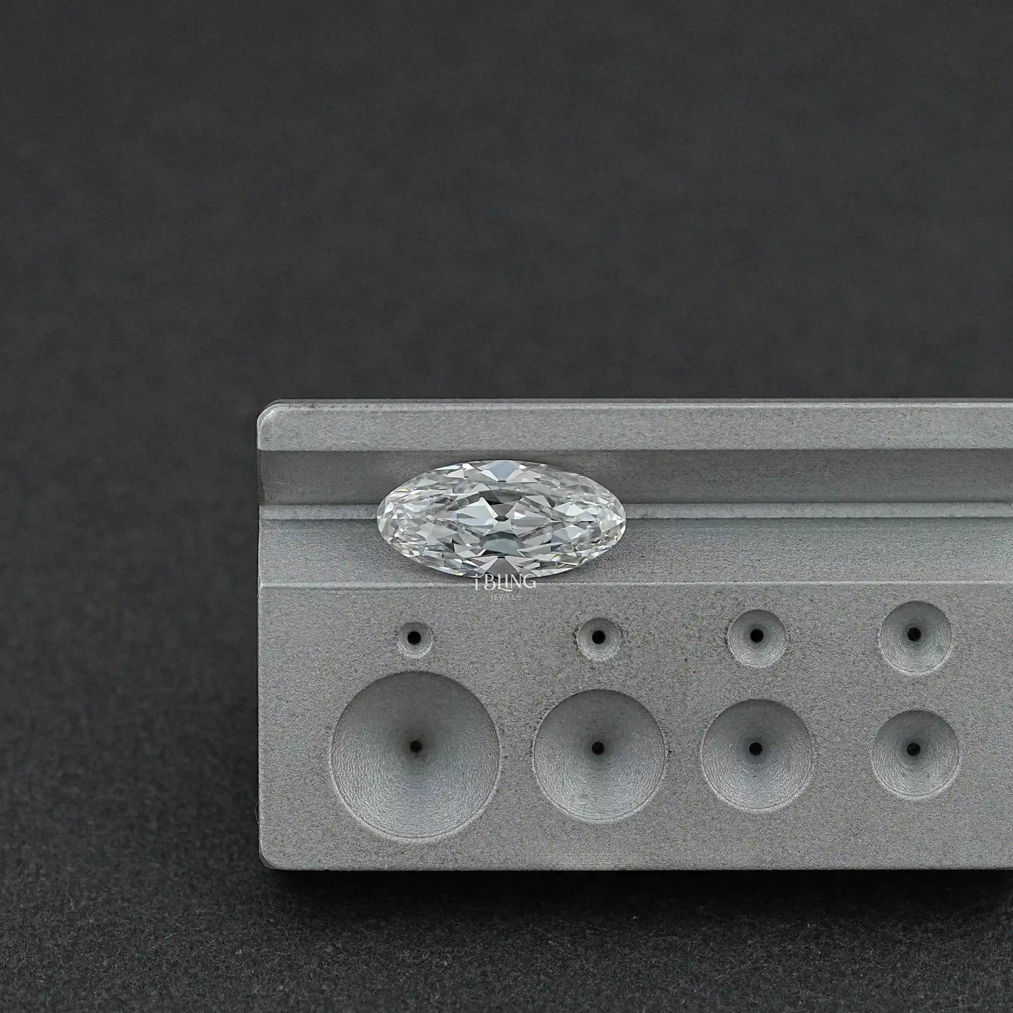 Old Mine Moval Cut Lab Grown Diamond