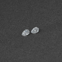 Old Mine Pear Cut CVD Diamond Matching Pair