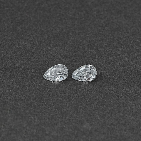 Old Mine Pear Cut CVD Diamond Matching Pair